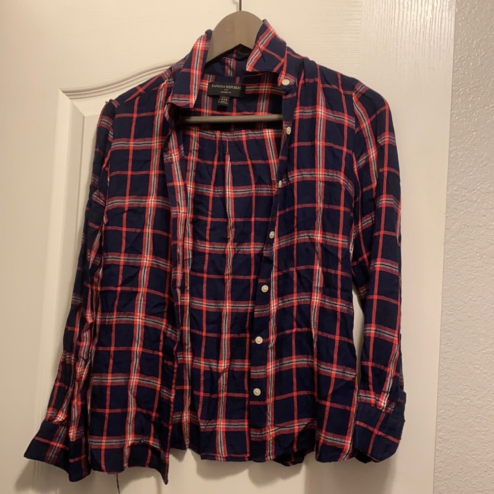 Banana Republic button flannel